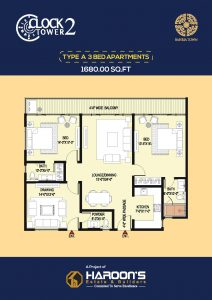 Type A 3 Bed Apartments 